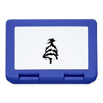 cold snow christmas tree fir tree fir stars - Lunchbox - royal blue - Front