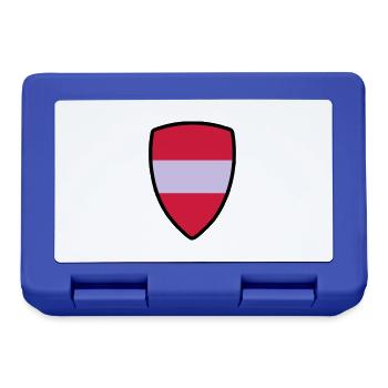 Austria flag - Lunchbox - royal blue - Front
