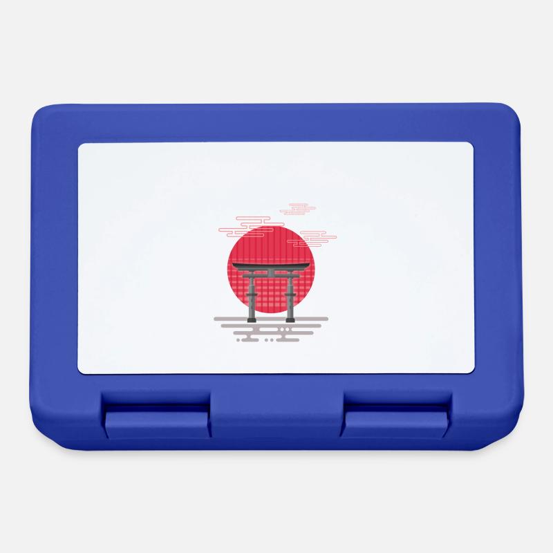 Torii (stripes) 02 - Lunchbox - royal blue