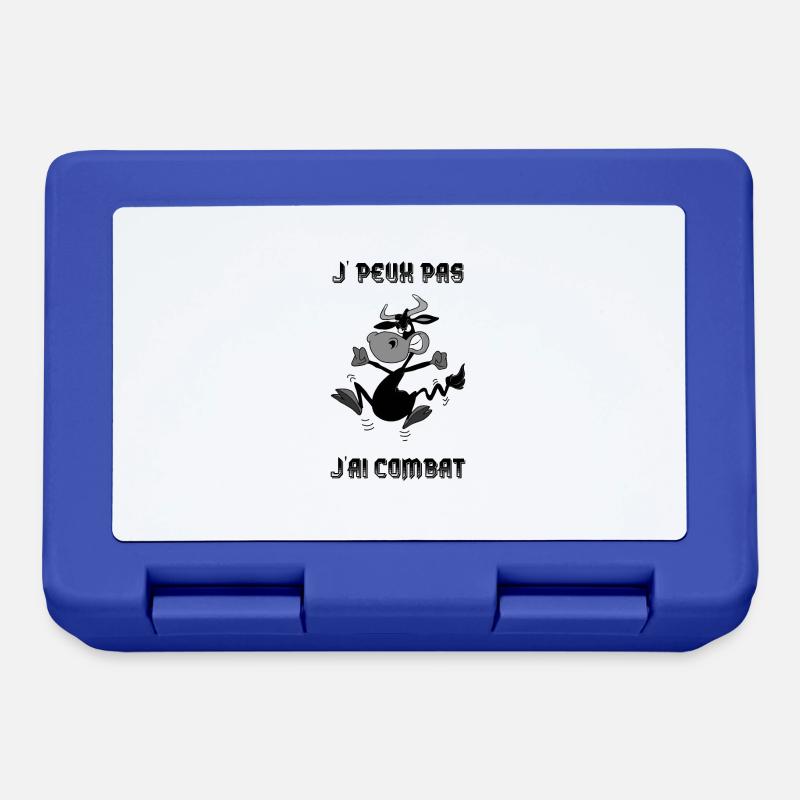 Vaches d'hérens eringer, Je peux pas j'ai combat - Boîte à goûter - bleu royal