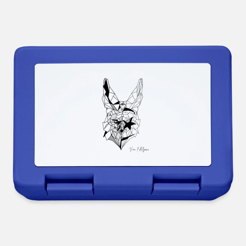 Fennec polygone drapeau de l'Algérie - Boîte à goûter - bleu royal