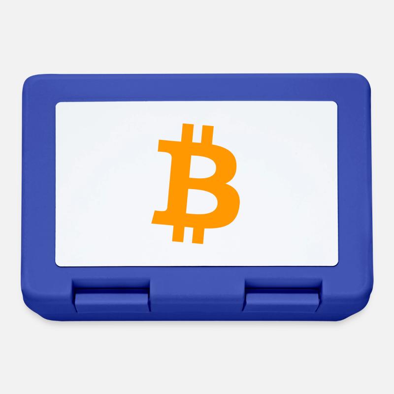 Bitcoin - Brotdose - Royalblau