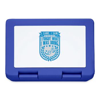 I came saw forget - Lunchbox - royal blue - Front