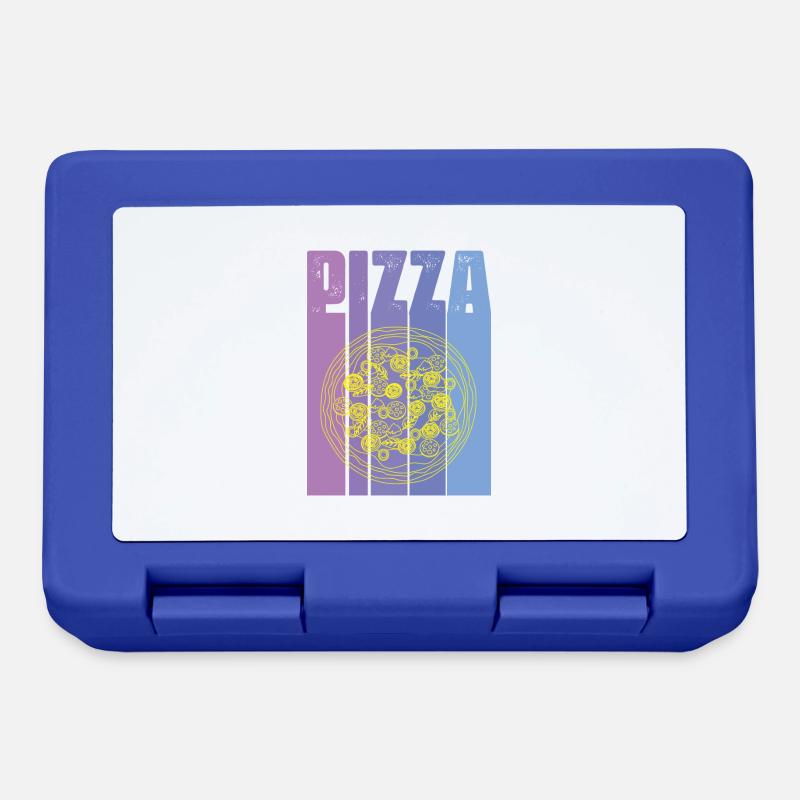 pizza - Lunchbox - royal blue