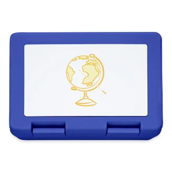 Globe. Geography. Teacher - Lunchbox - royal blue - Front