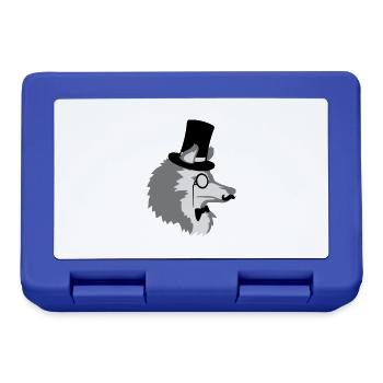 Sir Wolf Gentlemen Zylinder - Brotdose - Royalblau - Vorne