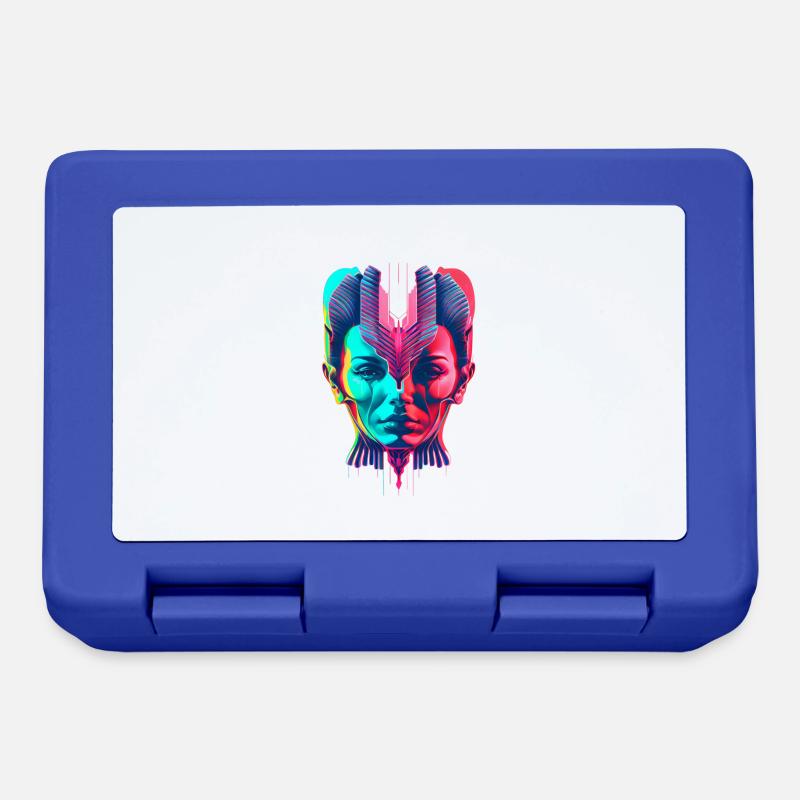 Siamese Head - Lunchbox - royal blue