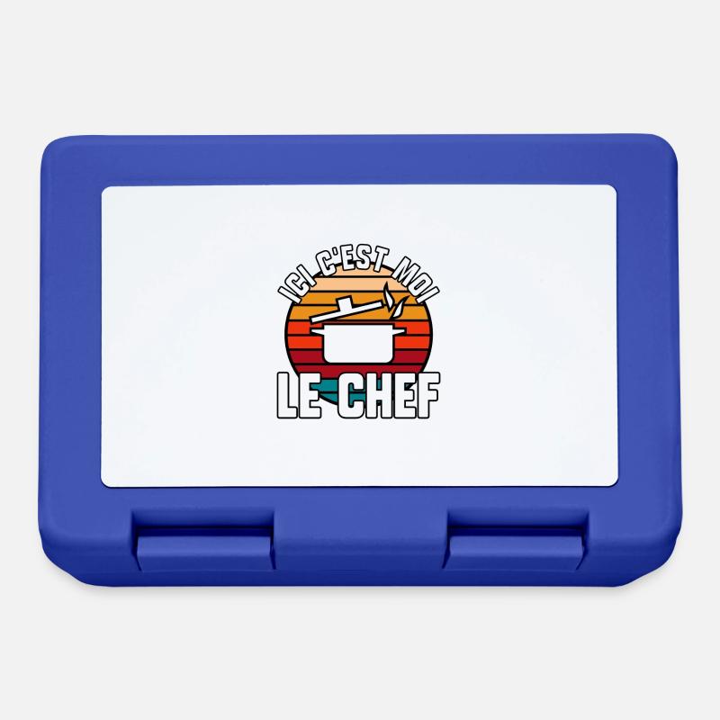 Ici c’est moi le chef - Boîte à goûter - bleu royal