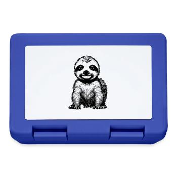 Sloth Fatigue Sloth Drawing Sloths - Lunchbox - royal blue - Front