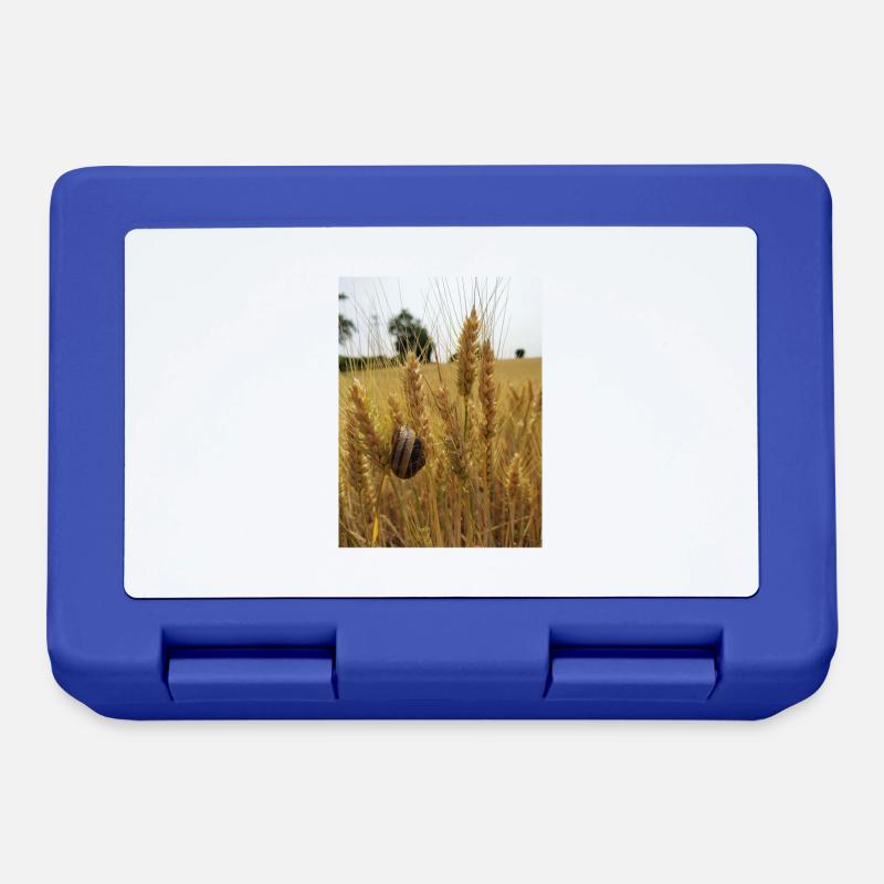 Snail on wheat - Lunchbox - royal blue