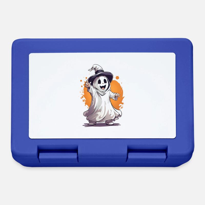 Squelette d’Halloween avec des chiots - Boîte à goûter - bleu royal