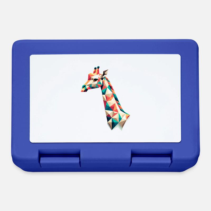 Girafe // girafe - Boîte à goûter - bleu royal