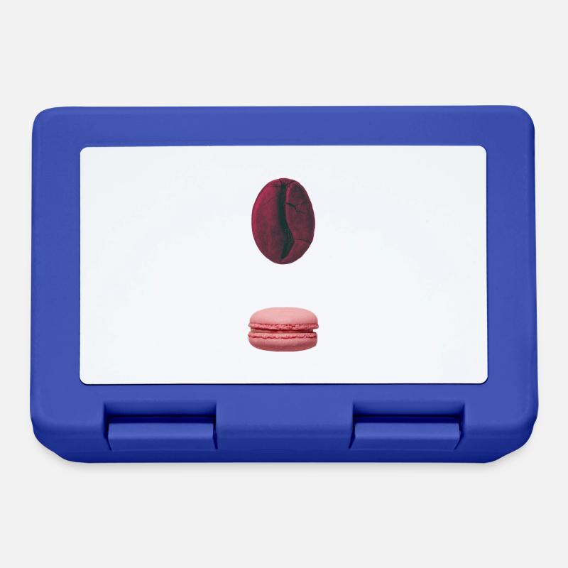 Coffee & Macaron - Brotdose - Royalblau