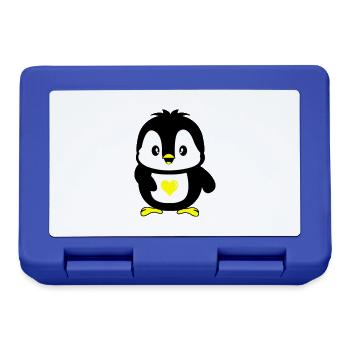 Penguin Cute - Lunchbox - royal blue - Front