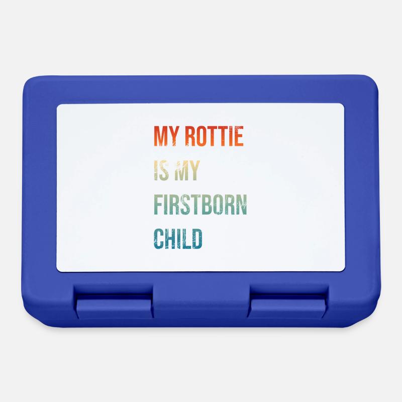 Rottie Firstborn - Lunchbox - royal blue