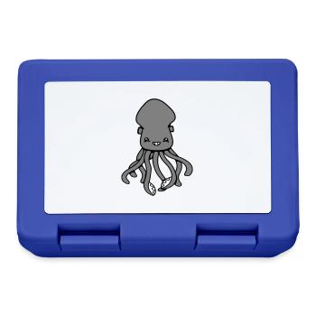Oktopus Kraken Tintenfisch Süß Riesenkalmar Lustig - Brotdose - Royalblau - Vorne