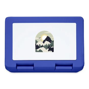 Nature Forest Mountains Hiking - Lunchbox - royal blue - Front