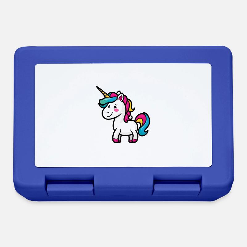 Licorne - Boîte à goûter - bleu royal