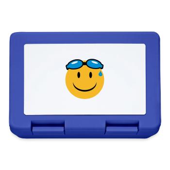schwimmen - Brotdose - Royalblau - Vorne