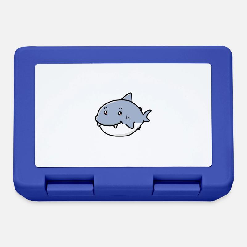 Cute Shark - Lunchbox - royal blue