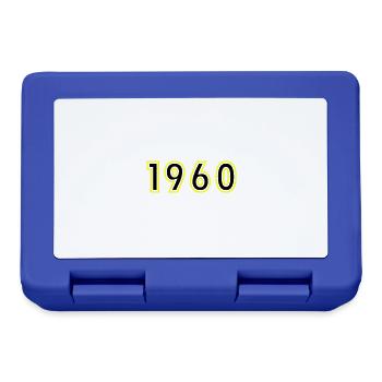 1960 Année Anniversaire - Boîte à goûter - bleu royal - Devant
