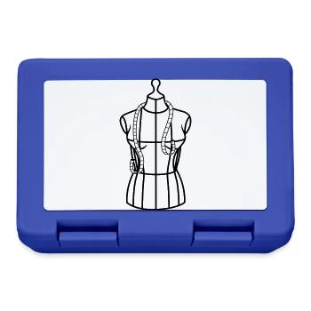 Mannequin tailleur avec bande de masse - Boîte à goûter - bleu royal - Devant
