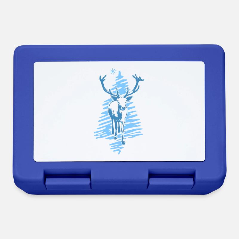 Deer - Lunchbox - royal blue