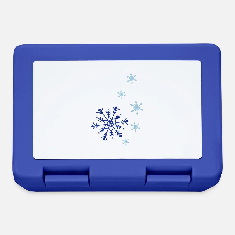 Snowflakes falling - Brotdose - Royalblau
