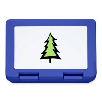arbre de noël arbre de noël texte conception logo sapin s - Boîte à goûter - bleu royal - Devant