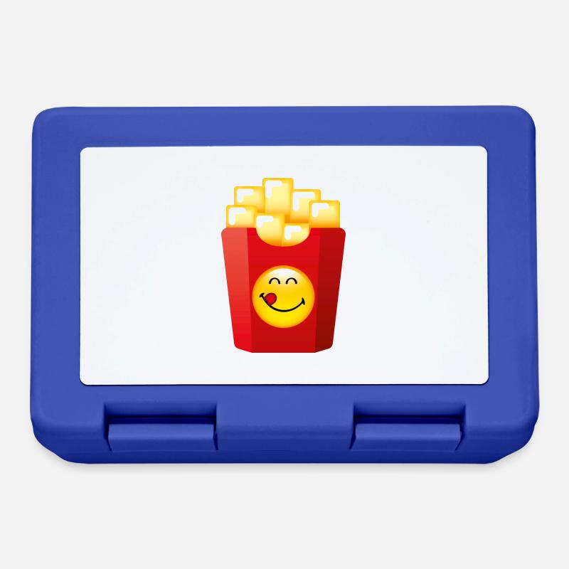 Smiley Chips - Brotdose - Royalblau