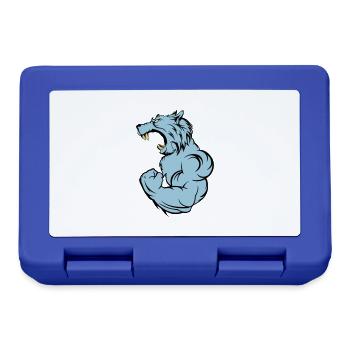 wolf_beast_2 - Boîte à goûter - bleu royal - Devant