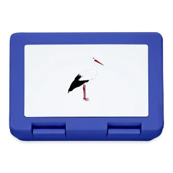 Stork stands - Lunchbox - royal blue - Front