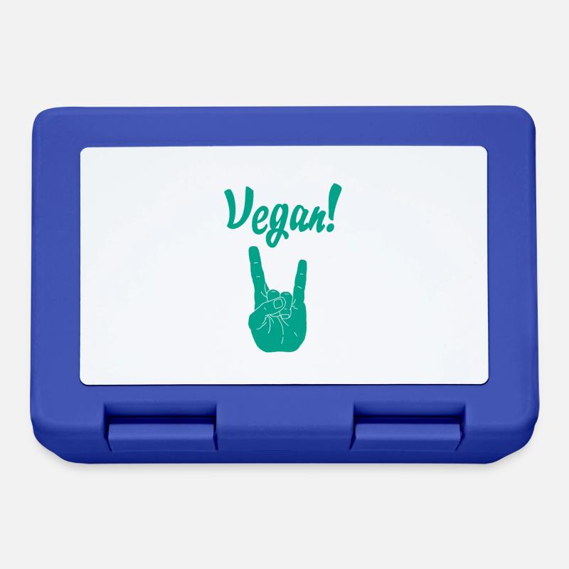 Vegan - Boîte à goûter - bleu royal