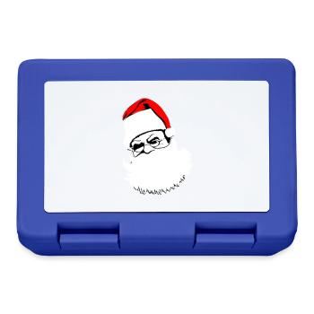 Christmas Hat Santa Claus Christmas Vector - Lunchbox - royal blue - Front