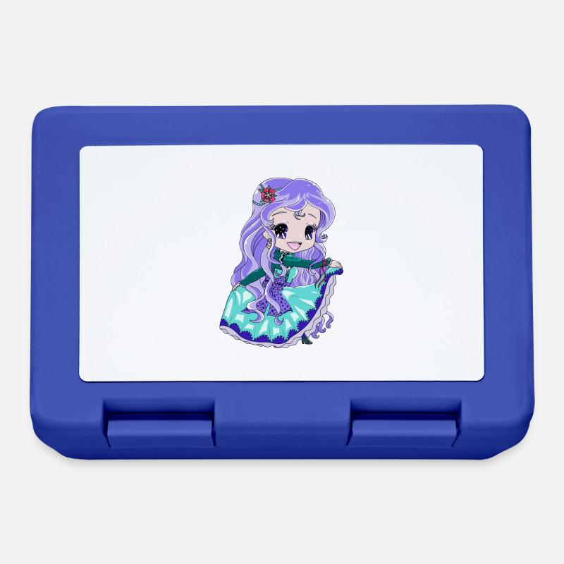 Chibi Princess - Lunchbox - royal blue