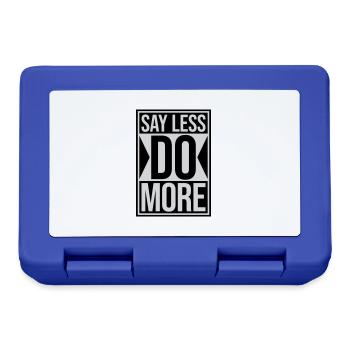 say less do more - Brotdose - Royalblau - Vorne