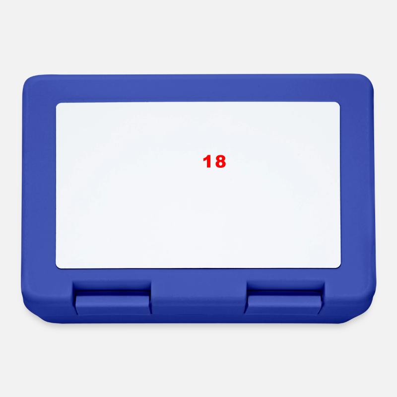 Level 18 18. Geburtstag Geschenk Junge Mädchen - Brotdose - Royalblau