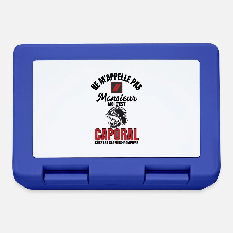 Caporal sapeurs-pompiers - Boîte à goûter - bleu royal