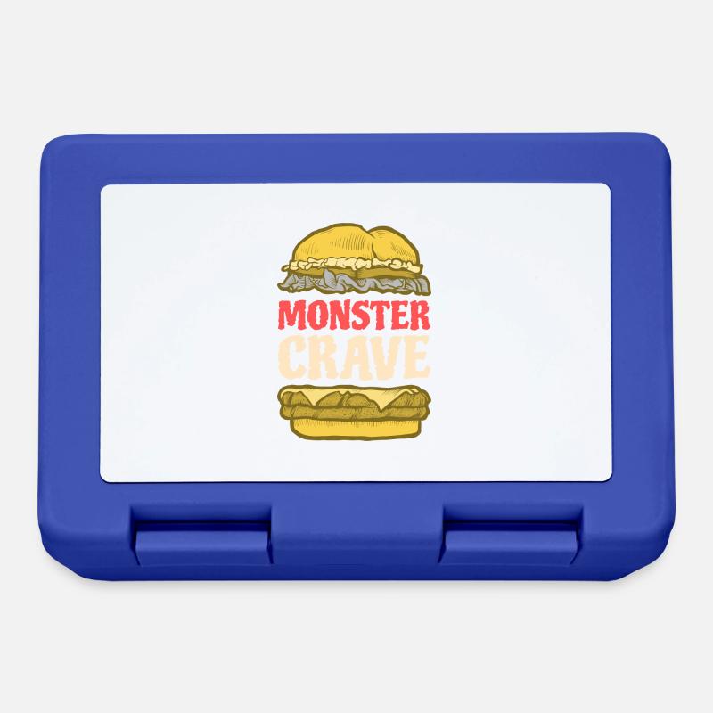 Monstre Crave - Boîte à goûter - bleu royal