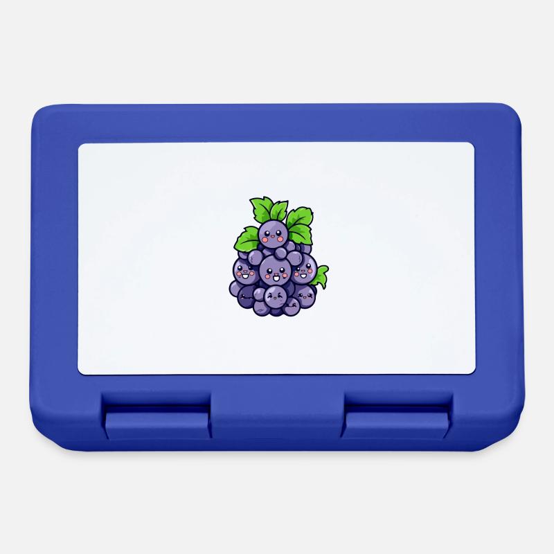 Grappe de raisin kawaii - Boîte à goûter - bleu royal