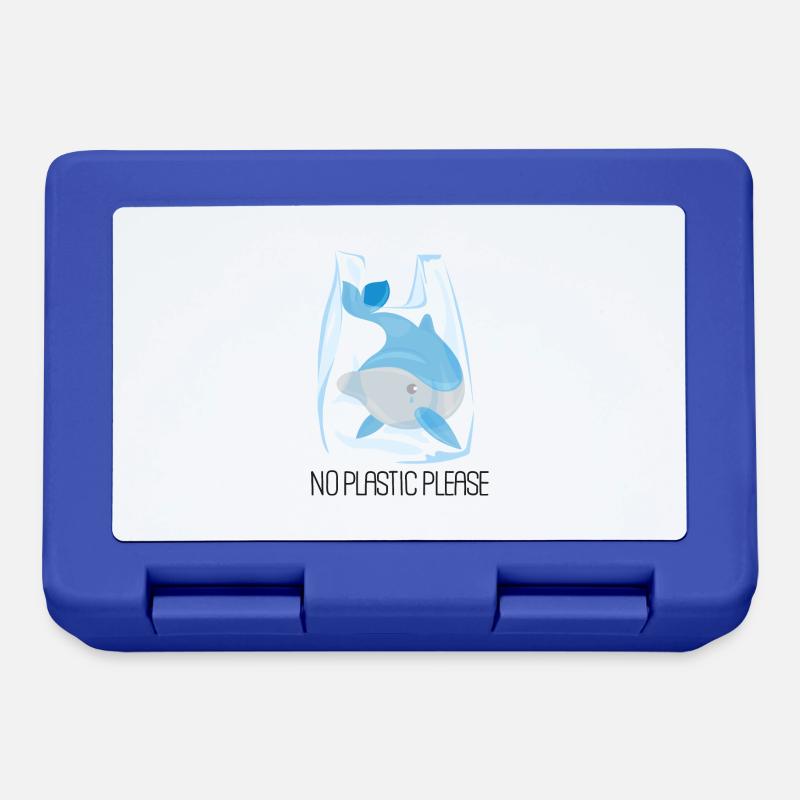 Pas de plastique s’il vous plaît - Dolphin - Boîte à goûter - bleu royal