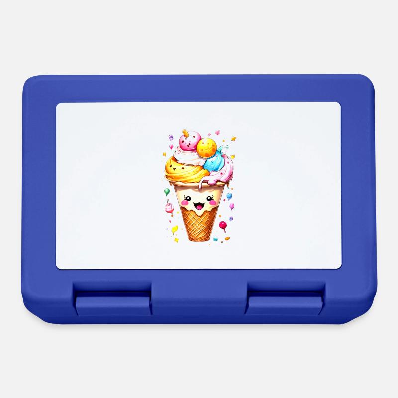 Eiswaffel - Brotdose - Royalblau