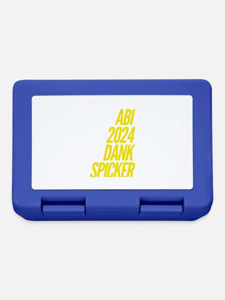 Abi 2024 Spicker Sprüche - Brotdose - Royalblau