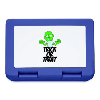 zombie trick or treat - Lunchbox - royal blue - Front