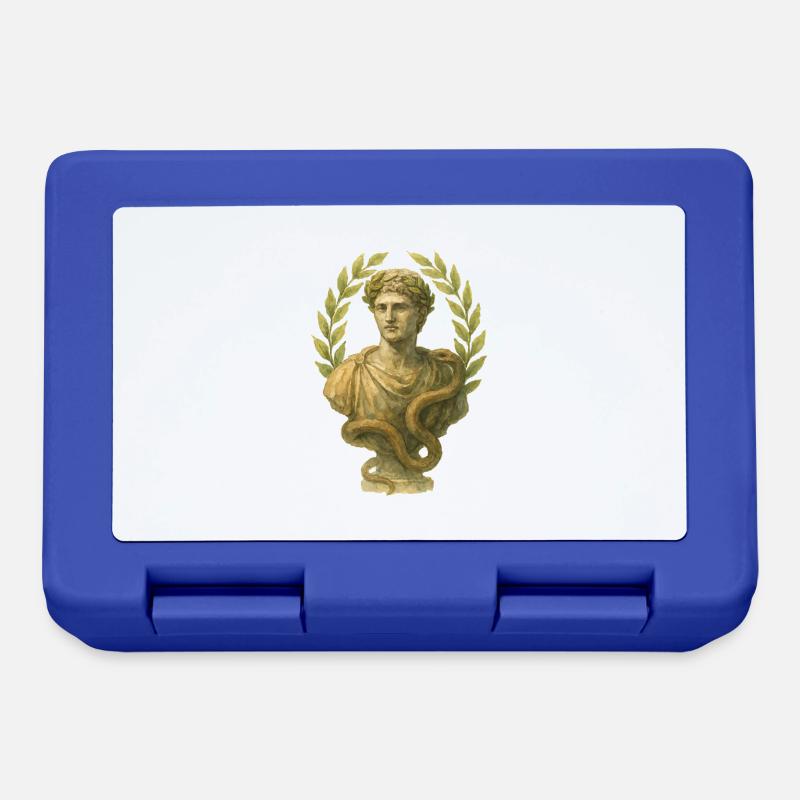 statue rom aquarell - Brotdose - Royalblau