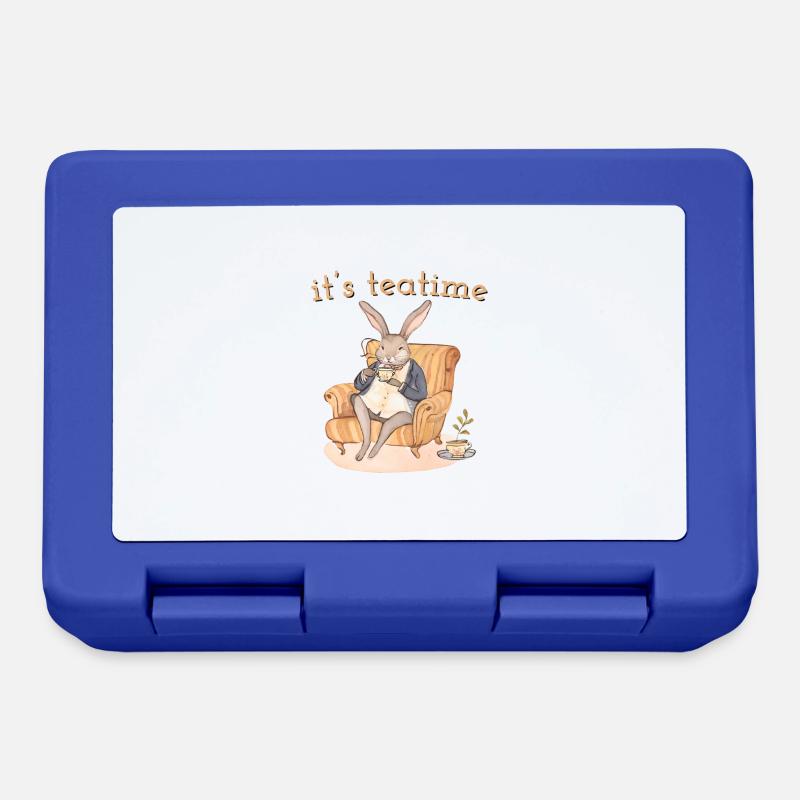 Rabbit Helene: Tea break in elegance - Lunchbox - royal blue