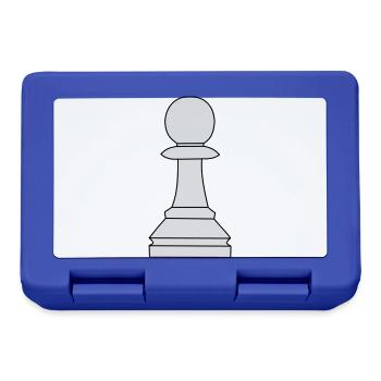 Schachfigur Bauer - Boîte à goûter - bleu royal - Devant