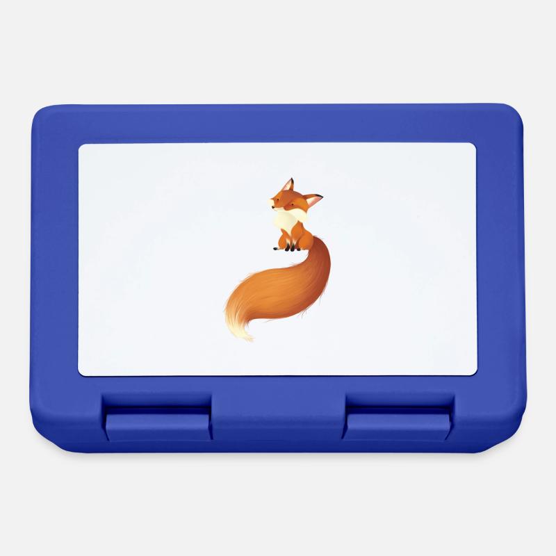 fox - Lunchbox - royal blue