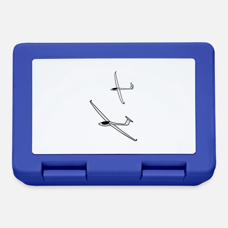 gliding glider pilot - Lunchbox - royal blue