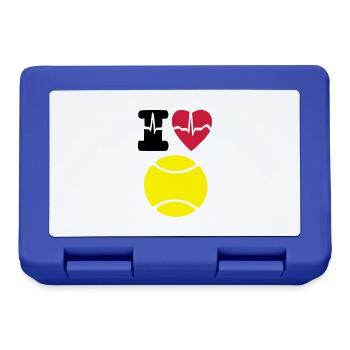 I love tennis - Boîte à goûter - bleu royal - Devant